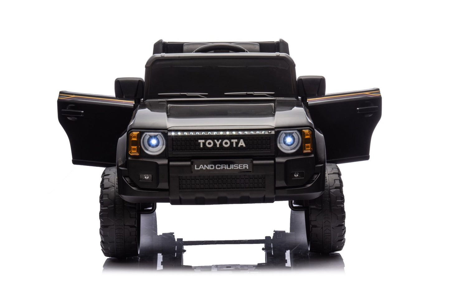 Toyota Prado Children Ride On Car with Remote Control - Black 12V