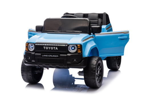 Toyota Prado Children Ride On Car with Remote Control - Blue 12V