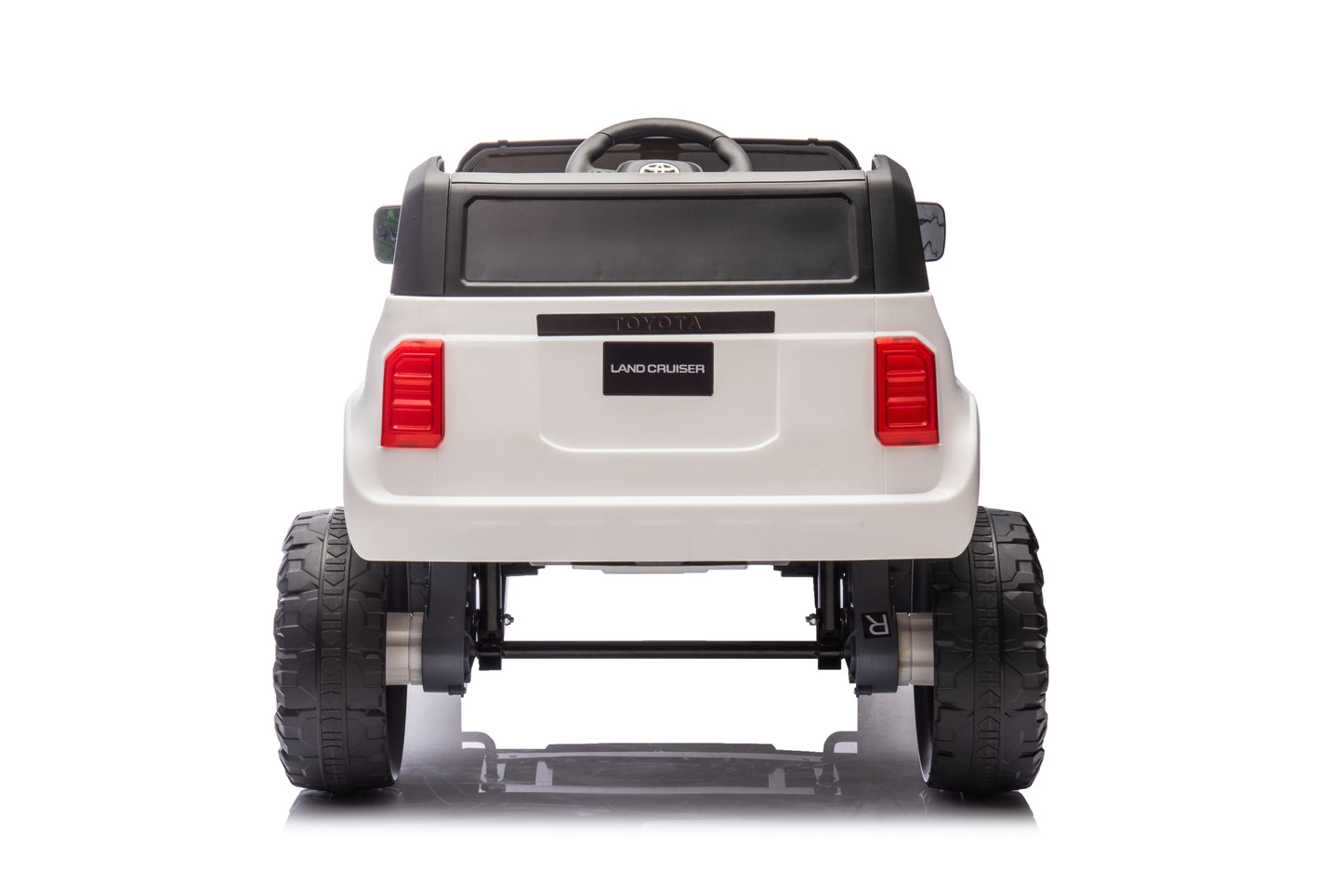 Toyota Prado Children Ride On Car with Remote Control - White 12V
