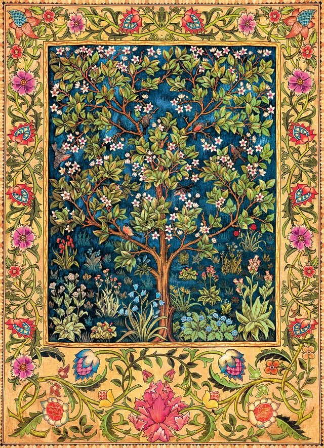 Eurographics Puzzle 1000 Tree Of Life Tapestry By William Morris - Marah Kids