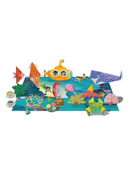 Avenir Magic Water Painting – 4 Seasons | 6 Reusable Coloring Surfaces, 2 Sheets of Repositionable Stickers, and Refillable Water Pen, Easy to Carry | Kids 3+