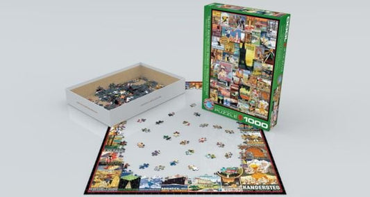 Eurographics Puzzle 1000 Travel Around The World Vintage Posters - Marah Kids