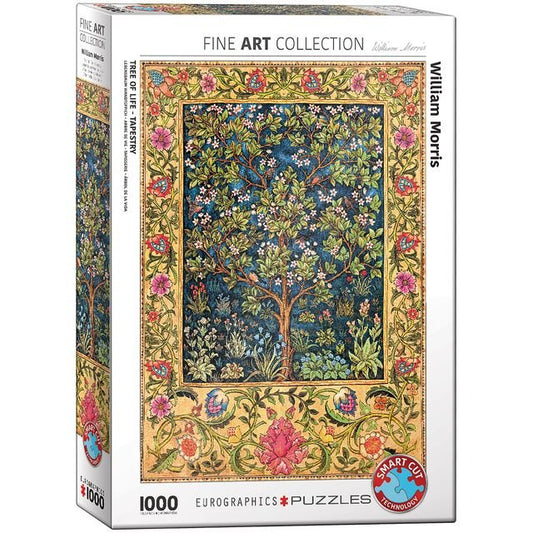Eurographics Puzzle 1000 Tree Of Life Tapestry By William Morris - Marah Kids