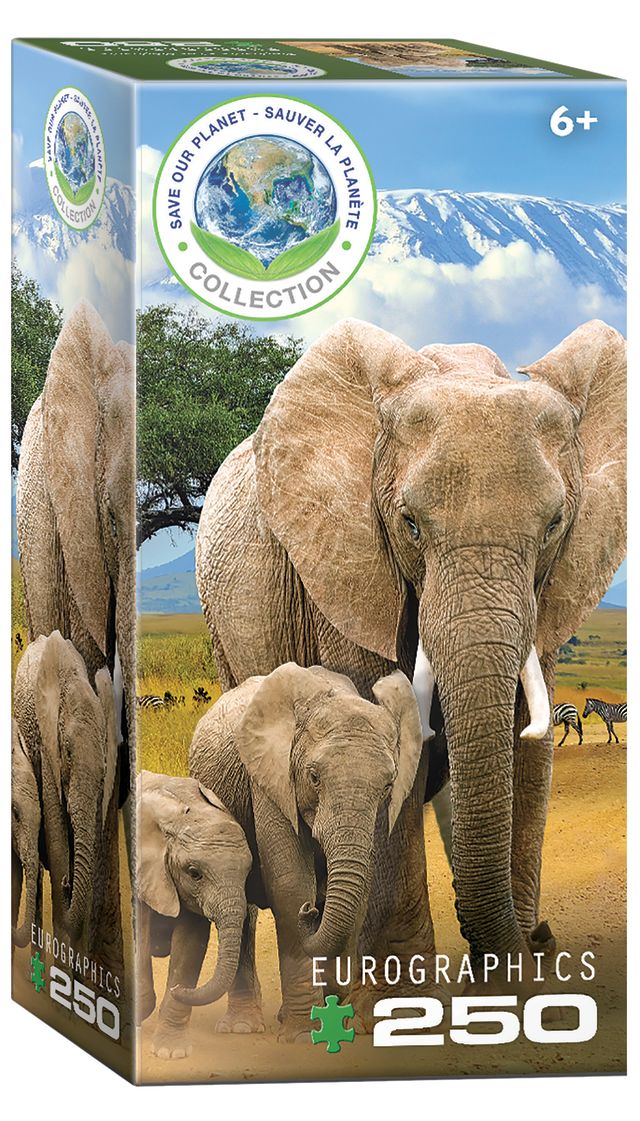 Eurographics Puzzle 250 Elephants - Marah Kids