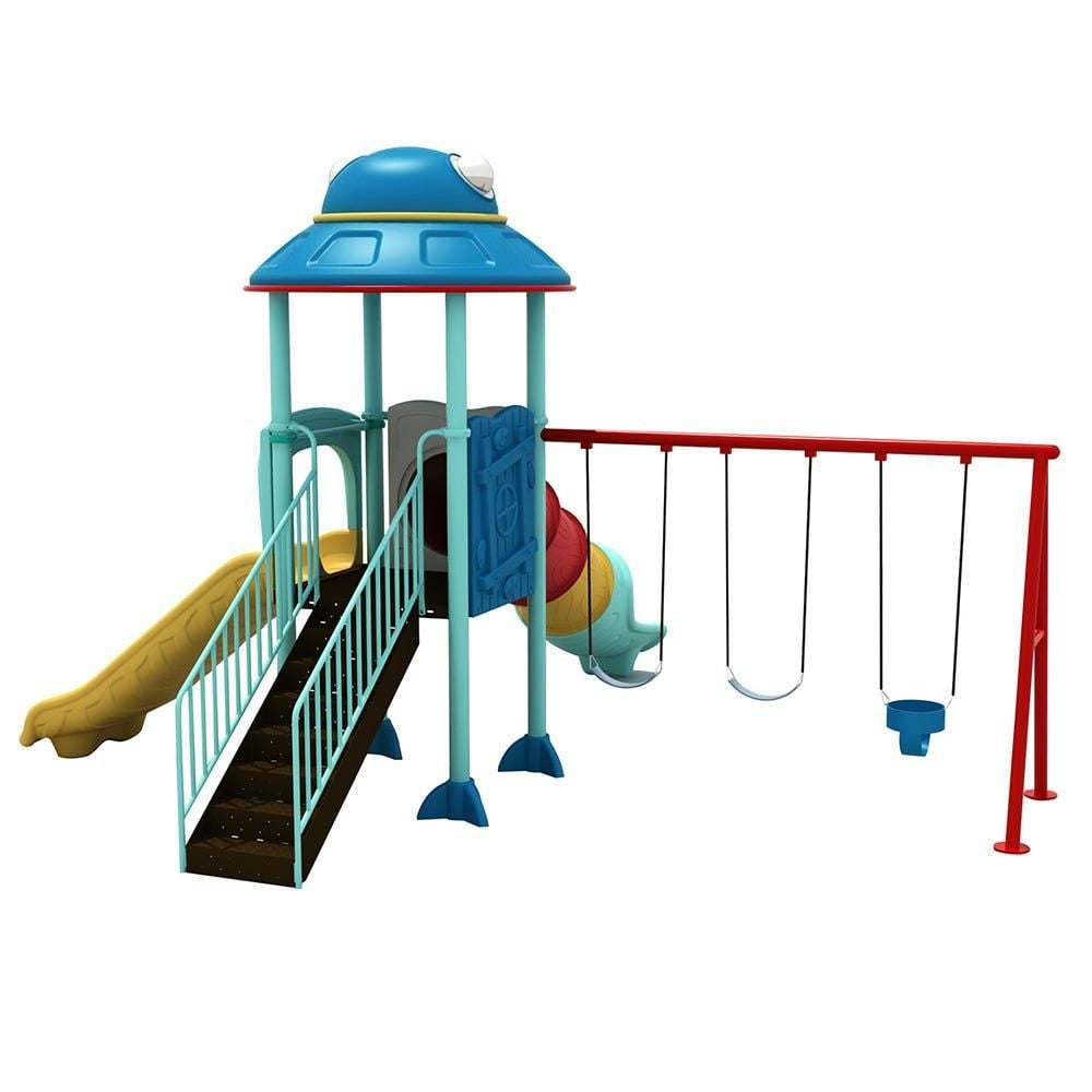 Gambol - Premium Ultimate Outdoor Play With 3 Swings & 2 Slides - image 2