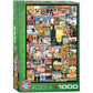 Eurographics Puzzle 1000 Travel Around The World Vintage Posters - Marah Kids