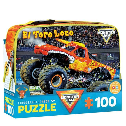 Eurographics Puzzle 100 In Lunch Bag - Monster Jam El Toro Loco - Marah Kids