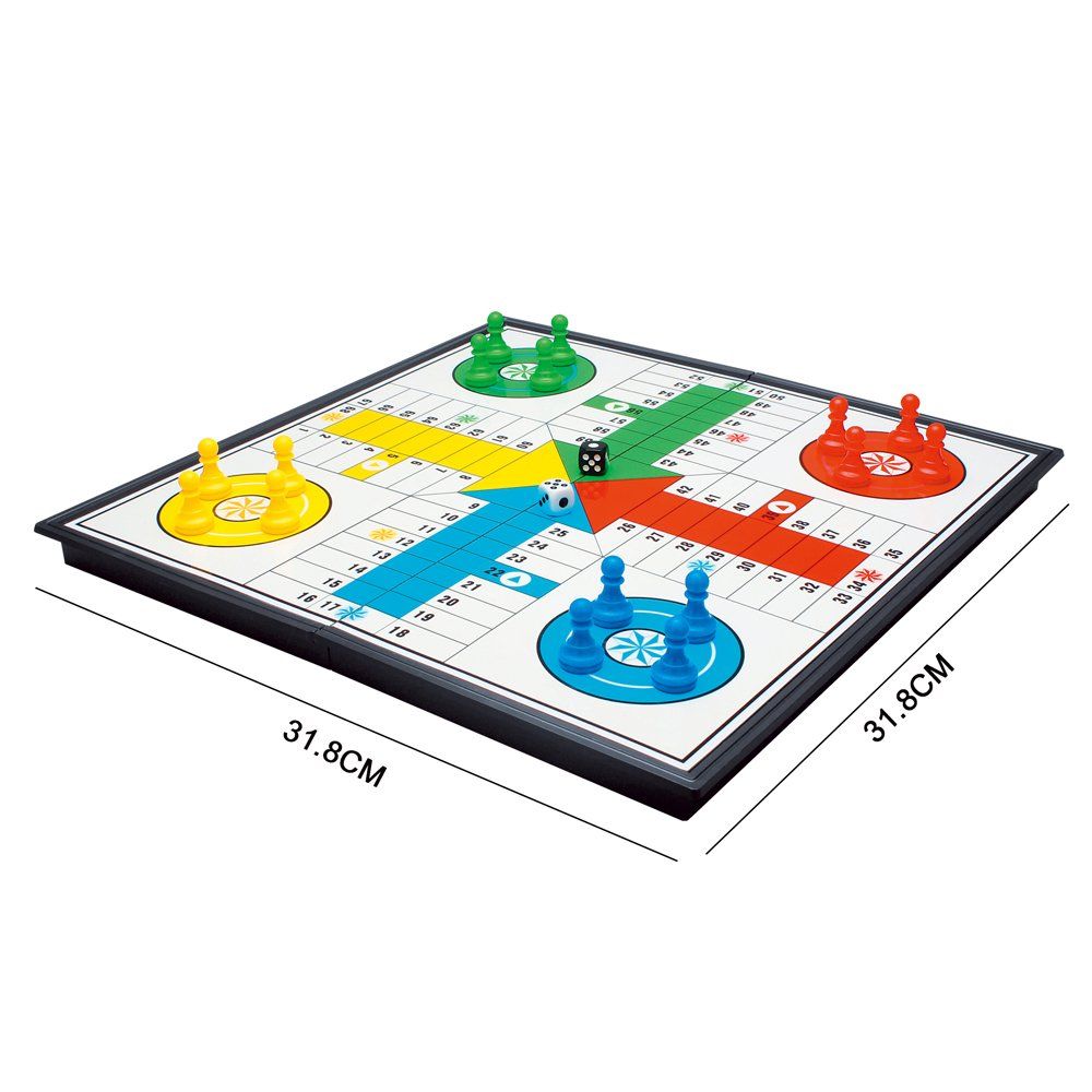 Folding Magnetic Board Ludo Game - Marah Kids