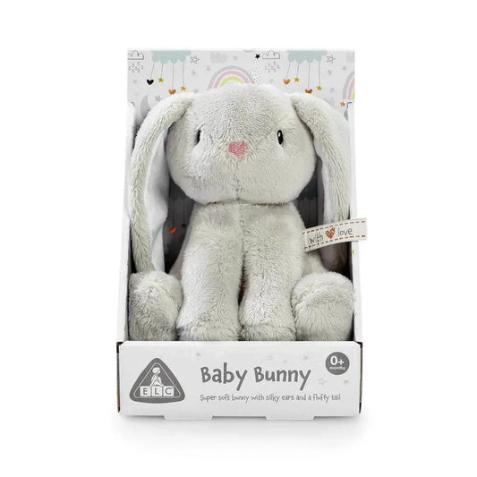 ELC Baby Plush Mini Bunny Boxed Grey - Marah Kids