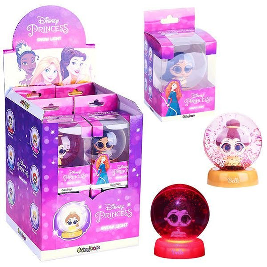 D Princess Snow Light - Up Bouncing Balls With 3D Figurines Inside B/O - Marah Kids