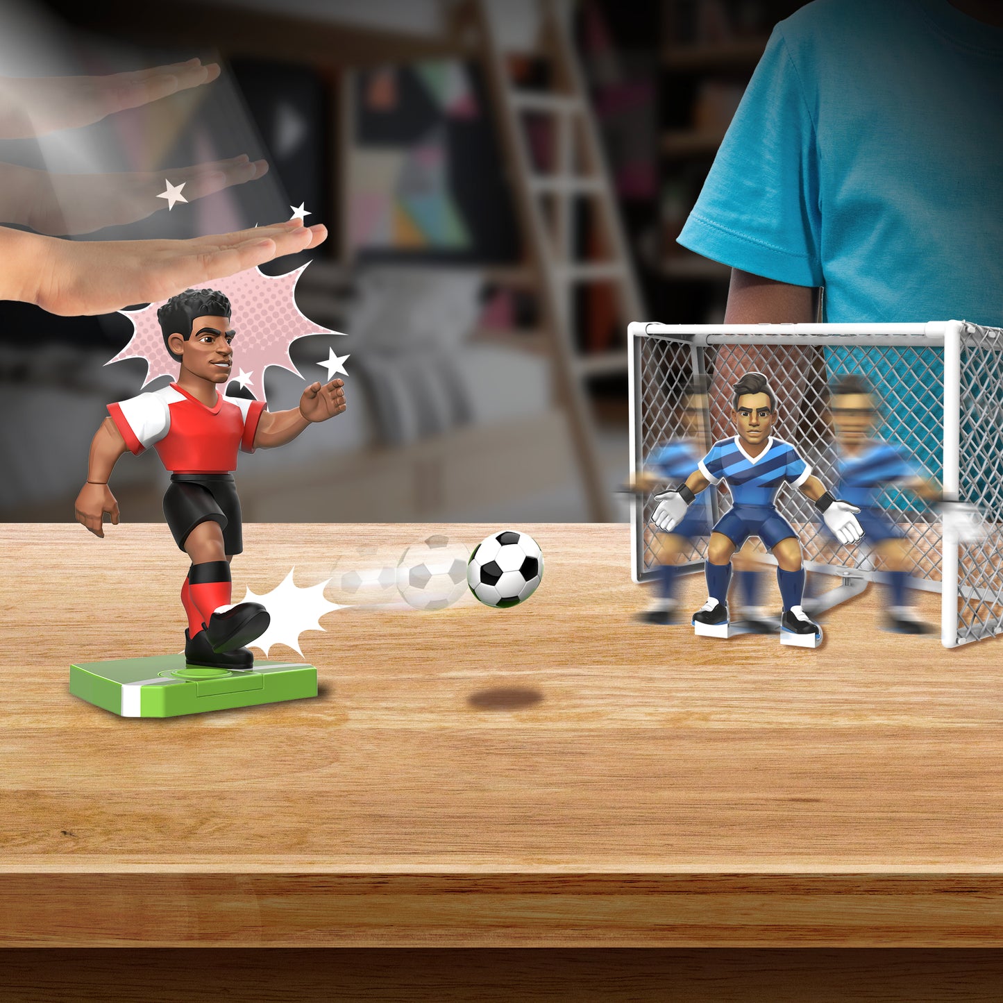 PowerShots Strike Soccer Action Figure Playset, Cruz 9" - Marah Kids