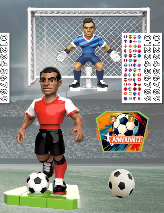 PowerShots Strike Soccer Action Figure Playset, Cruz 9" - Marah Kids