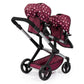 Bayer - Baby Doll Xeo Twin Pram For Two Dolls With Basket & Bag - Marah Kids