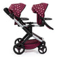 Bayer - Baby Doll Xeo Twin Pram For Two Dolls With Basket & Bag - Marah Kids
