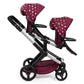 Bayer - Baby Doll Xeo Twin Pram For Two Dolls With Basket & Bag - Marah Kids