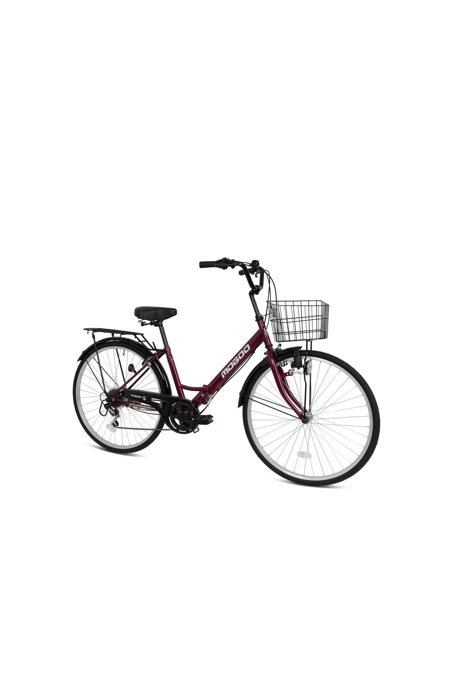 Fusion 26" Folding City Bike - Maroon