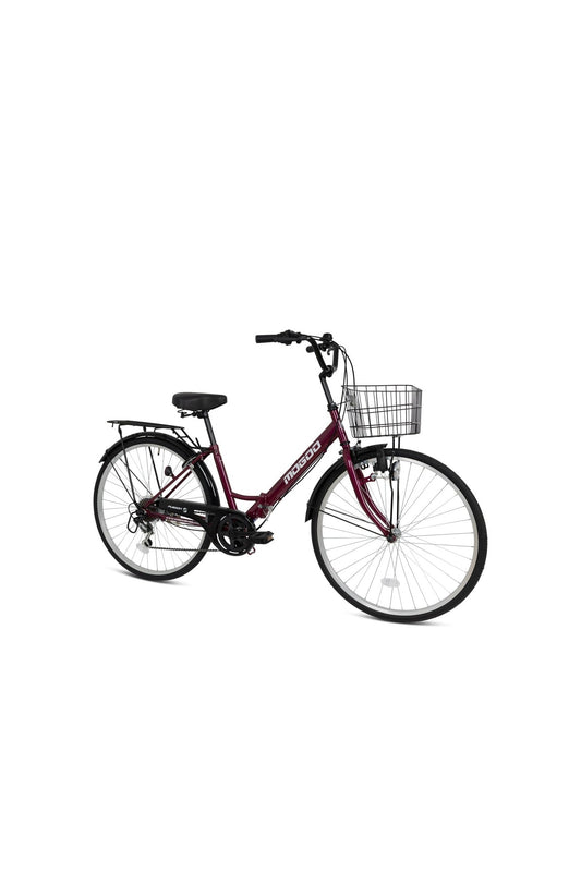 Fusion 26" Folding City Bike - Maroon