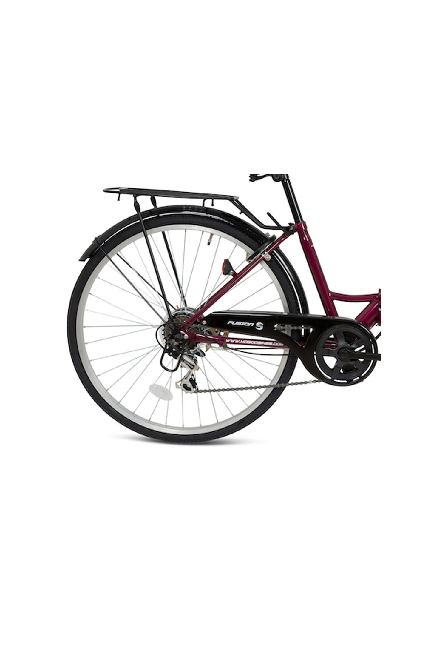 Fusion 26" Folding City Bike - Maroon
