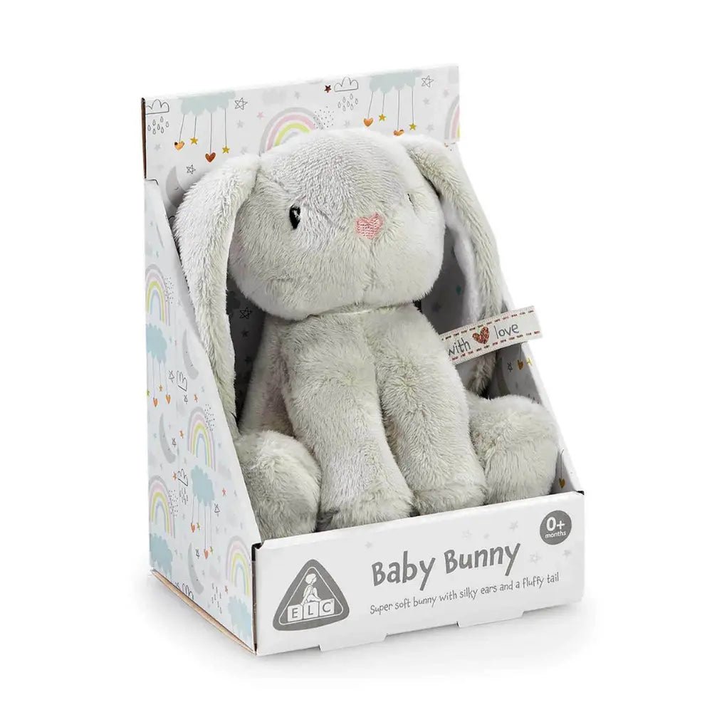 ELC Baby Plush Mini Bunny Boxed Grey - Marah Kids