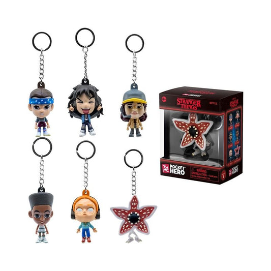 Stranger Things Key Chain Pocket Hero, Assorted 1 Piece - Marah Kids