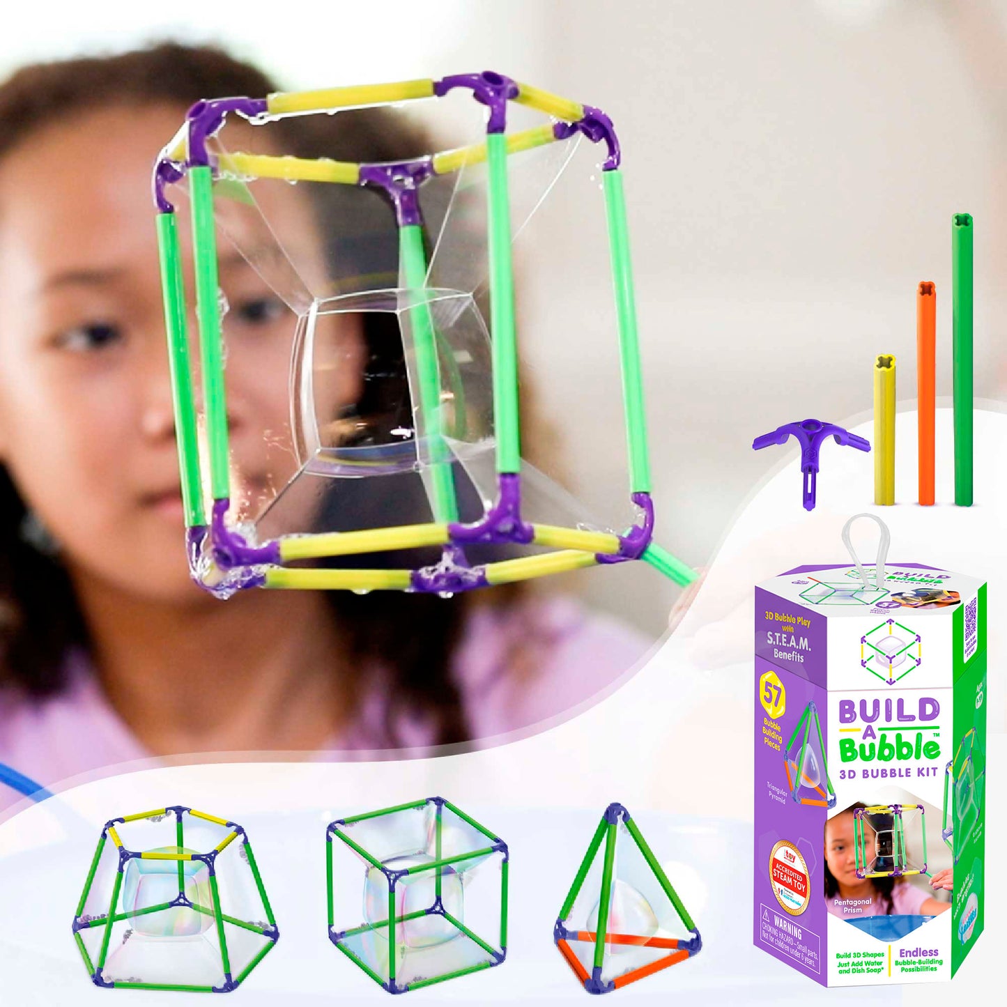 Wowmazing - Build-A-Bubble Kit With 57 Accessories