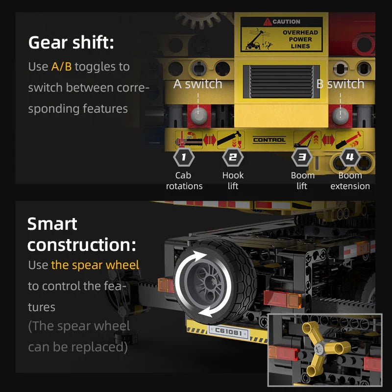 Cada Fully - functional Mobile Crane - Marah Kids