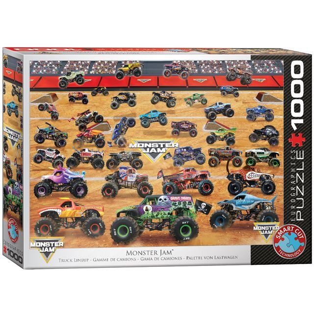 Eurographics Puzzle 1000 Monster Jam Truck Lineup - Marah Kids