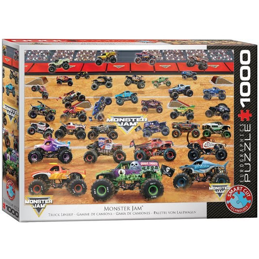 Eurographics Puzzle 1000 Monster Jam Truck Lineup - Marah Kids