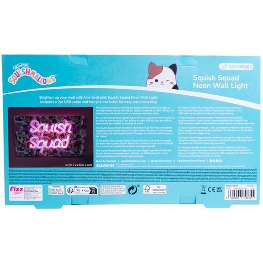 Fizz Creation Squishmallows Squish Squad Neon Wall Light Usb Powered - Marah Kids
