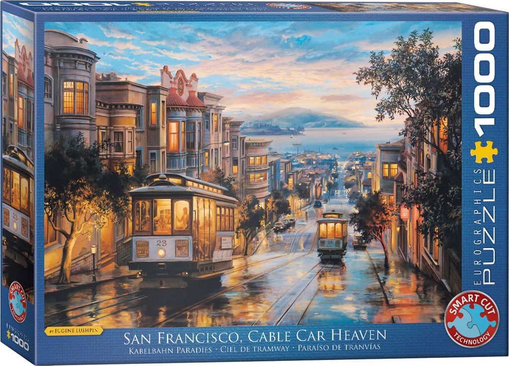 Eurographics Puzzle 1000 San Francisco Cable Car Heaven - Marah Kids