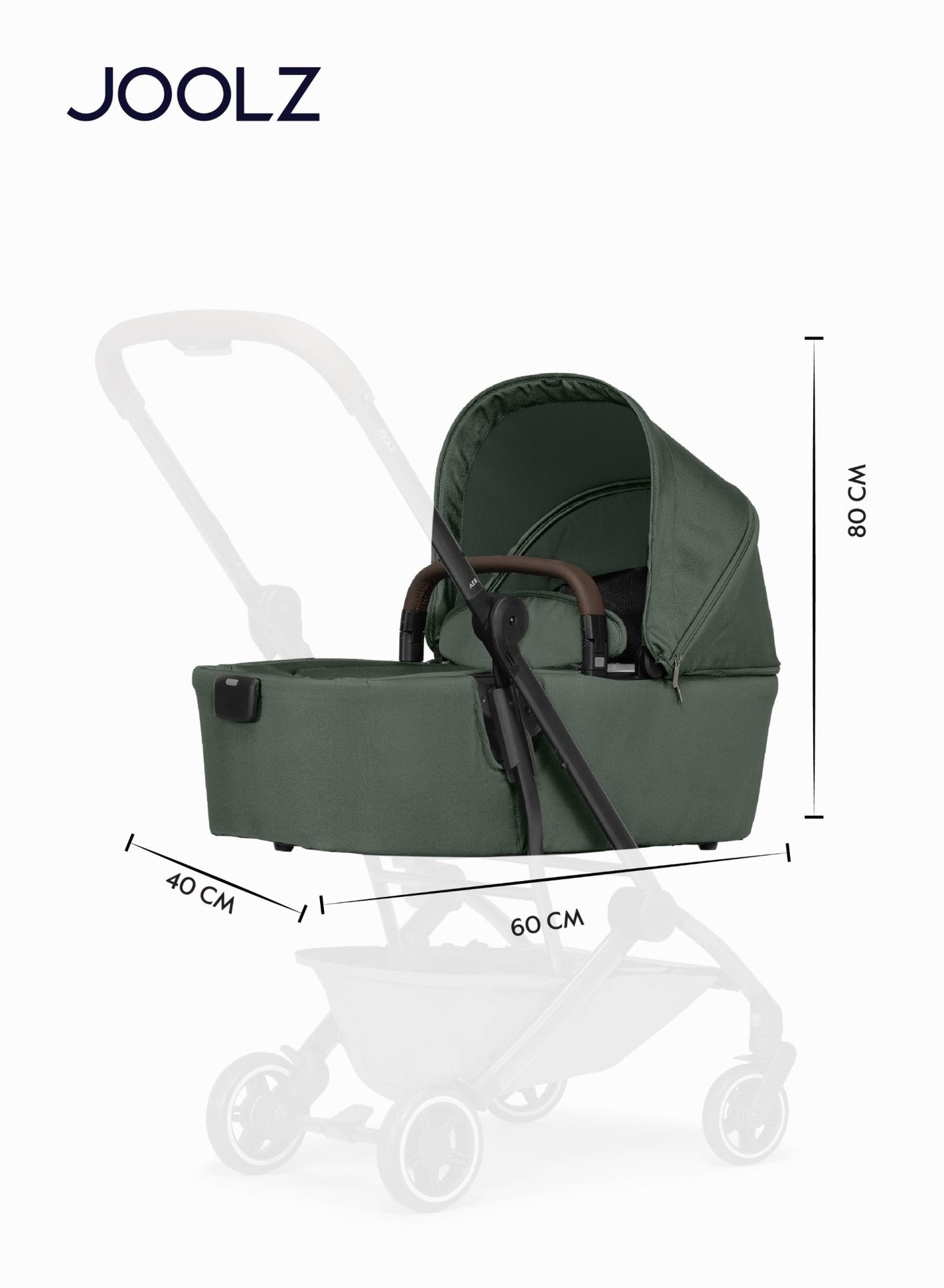 Joolz AER+ Carrycot Lightweight Foldable Bassinet – Forest Green - Marah Kids