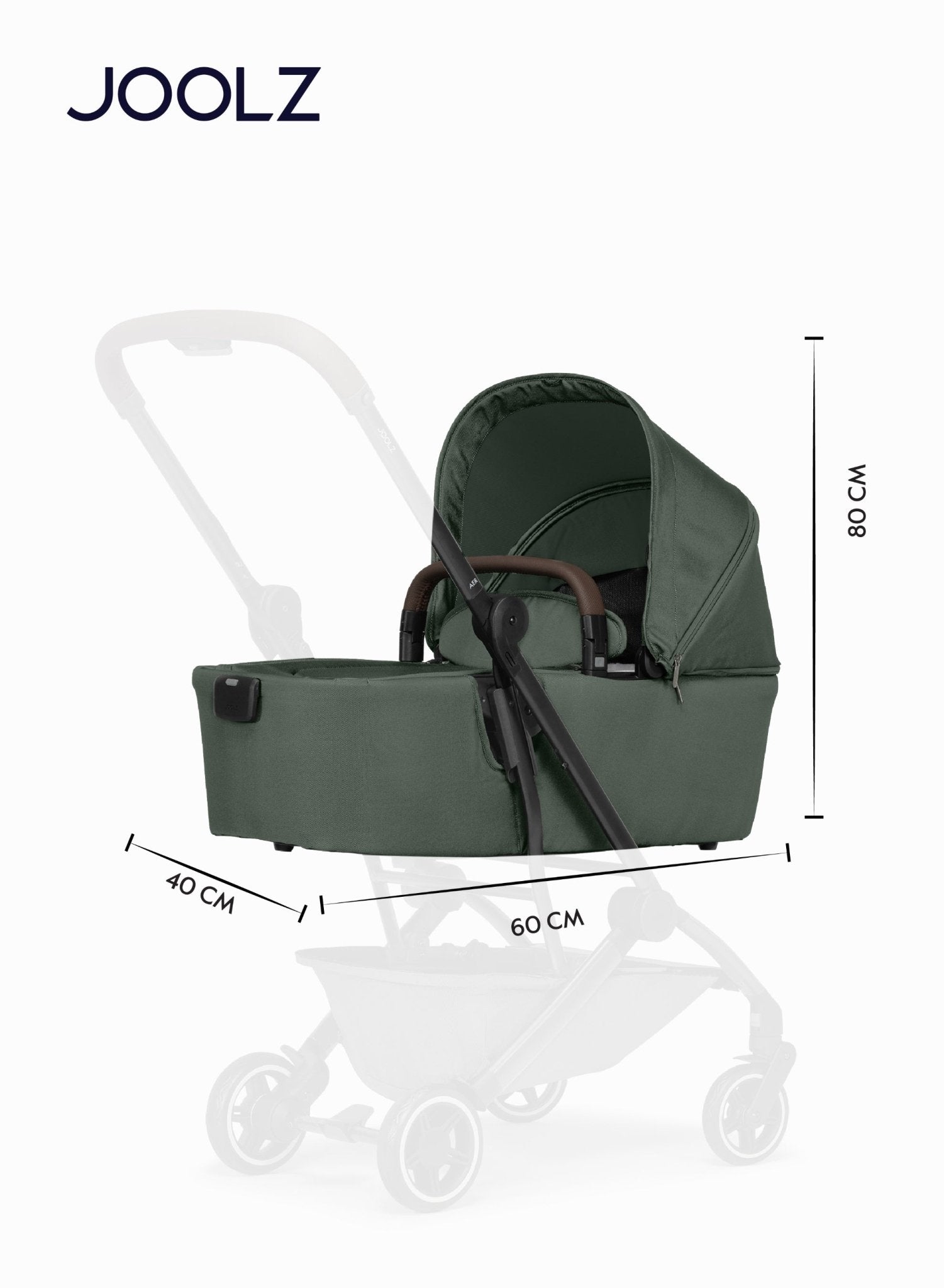 Joolz AER+ Carrycot Lightweight Foldable Bassinet – Forest Green - Marah Kids
