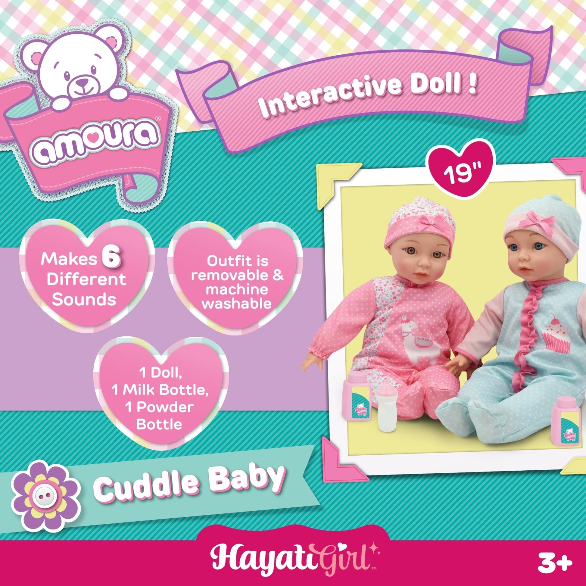 BABY AMOURA CUDDLE DOLL BO 19IN - Marah Kids