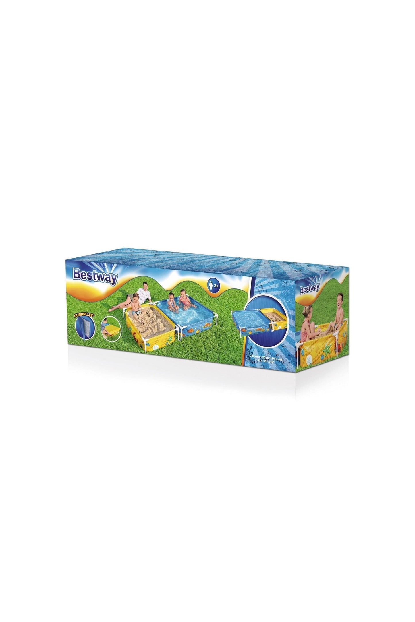 حوض سباحة بإطار وحفرة رملية من Bestway مقاس 213×122×305 سم