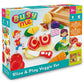 Addo Busy Me Slice and Play Veggie Set Playset, Pretend Toy, Role Play for Kids