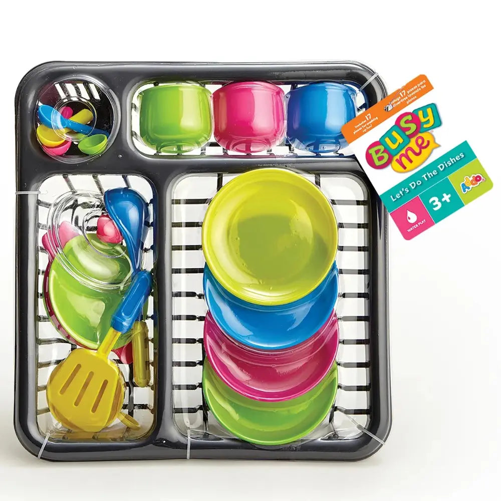 Addo Busy Me Lets Do the Dishes Playset, Pretend Toy, Role Play for Kids