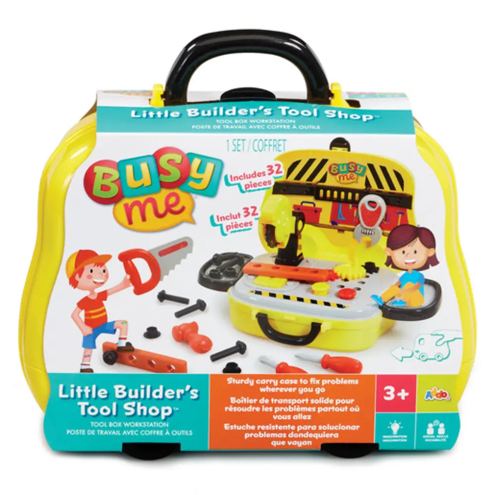 Addo Busy Me Little Builders Tool Shop V2, Pretend Play Toys, Learning Activity for Kids, Imaginative Toy