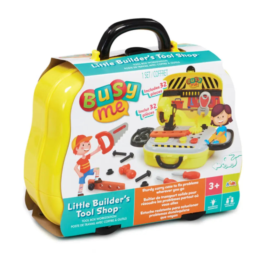 Addo Busy Me Little Builders Tool Shop V2, Pretend Play Toys, Learning Activity for Kids, Imaginative Toy