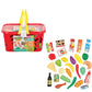 Addo Busy Me Shop Basket, Basket with Pretend Food Accessories - Fruit, Vegetables, Pretend Play Toy, Roleplay