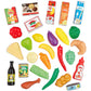 Addo Busy Me Shop Basket, Basket with Pretend Food Accessories - Fruit, Vegetables, Pretend Play Toy, Roleplay