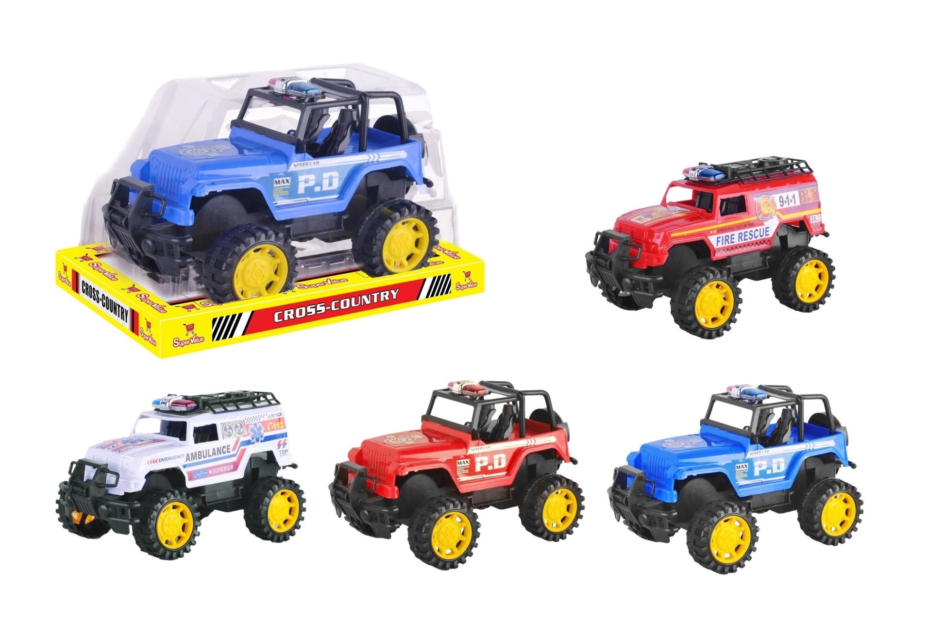 Super Value Cross Country Car Assorted (Style And Color May Vary) - Marah Kids