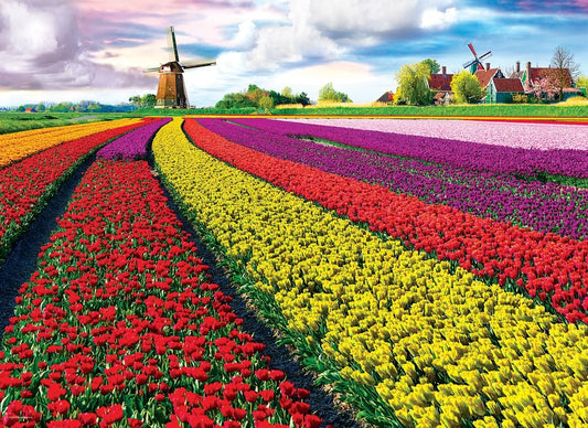 Eurographics Puzzle 1000 Tulip Fields - Marah Kids