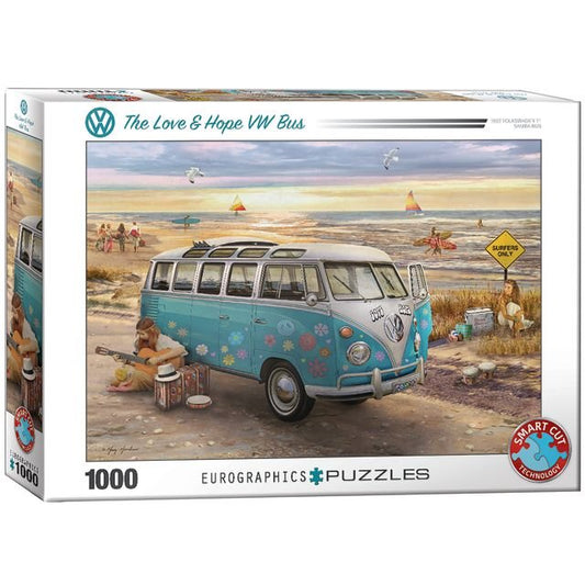 Eurographics Puzzle 1000 The Love & Hope Vw Bus - Marah Kids