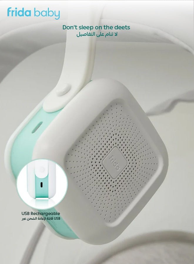 Frida baby 2 - in - 1 Portable Sound Machine & Nightlight – 5 Soothing Sounds, 3 Light Levels, Travel - Friendly Baby Sleep Aid, Waterproof, Auto Shut - Off - Marah Kids