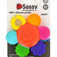 Colorful Sassy Inspire the Senses Flower Teether Rattle for Babies 3+ Months - Marah Kids