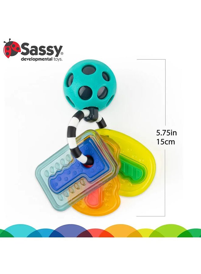 Drive N Drool Keys Rattle Teether - Multicolour - Marah Kids