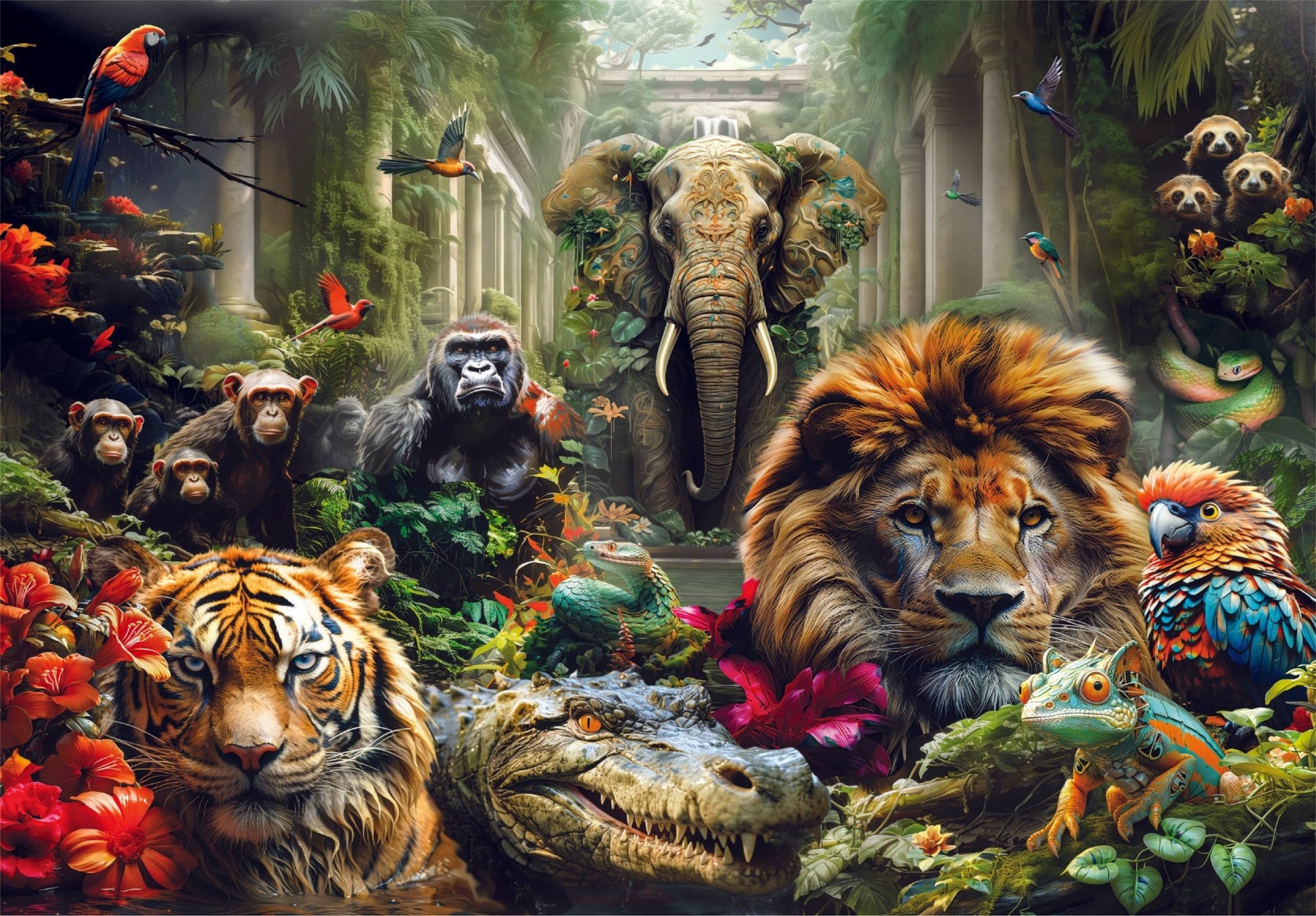 CLEMENTONI CLEM PUZZLE HQC MYSTIC JUNGLE 1000PCS - Marah Kids