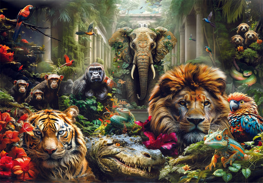 CLEMENTONI CLEM PUZZLE HQC MYSTIC JUNGLE 1000PCS - Marah Kids
