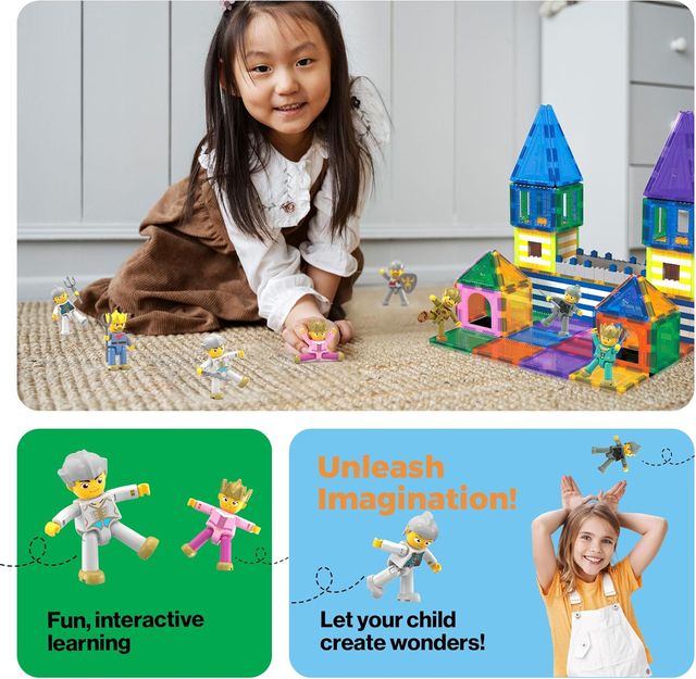 Picasso Magneic Medieval Character Figures 8 - pieces - Marah Kids