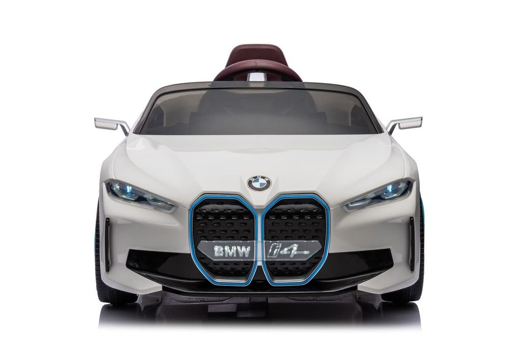 Bmw I4 12v Ride - On | 2 Motors | Eva Wheels | Leather Seat | White - Marah Kids
